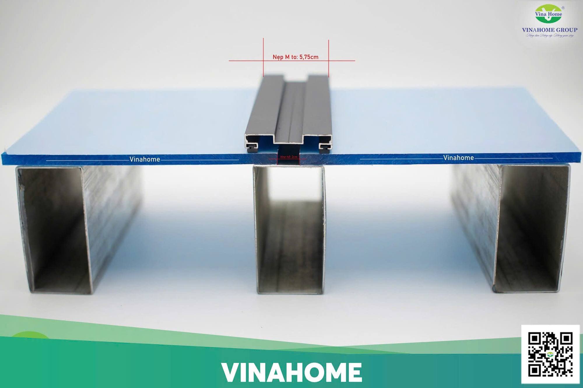 Nẹp nhôm sập nối tấm nhỏ 3 thanh