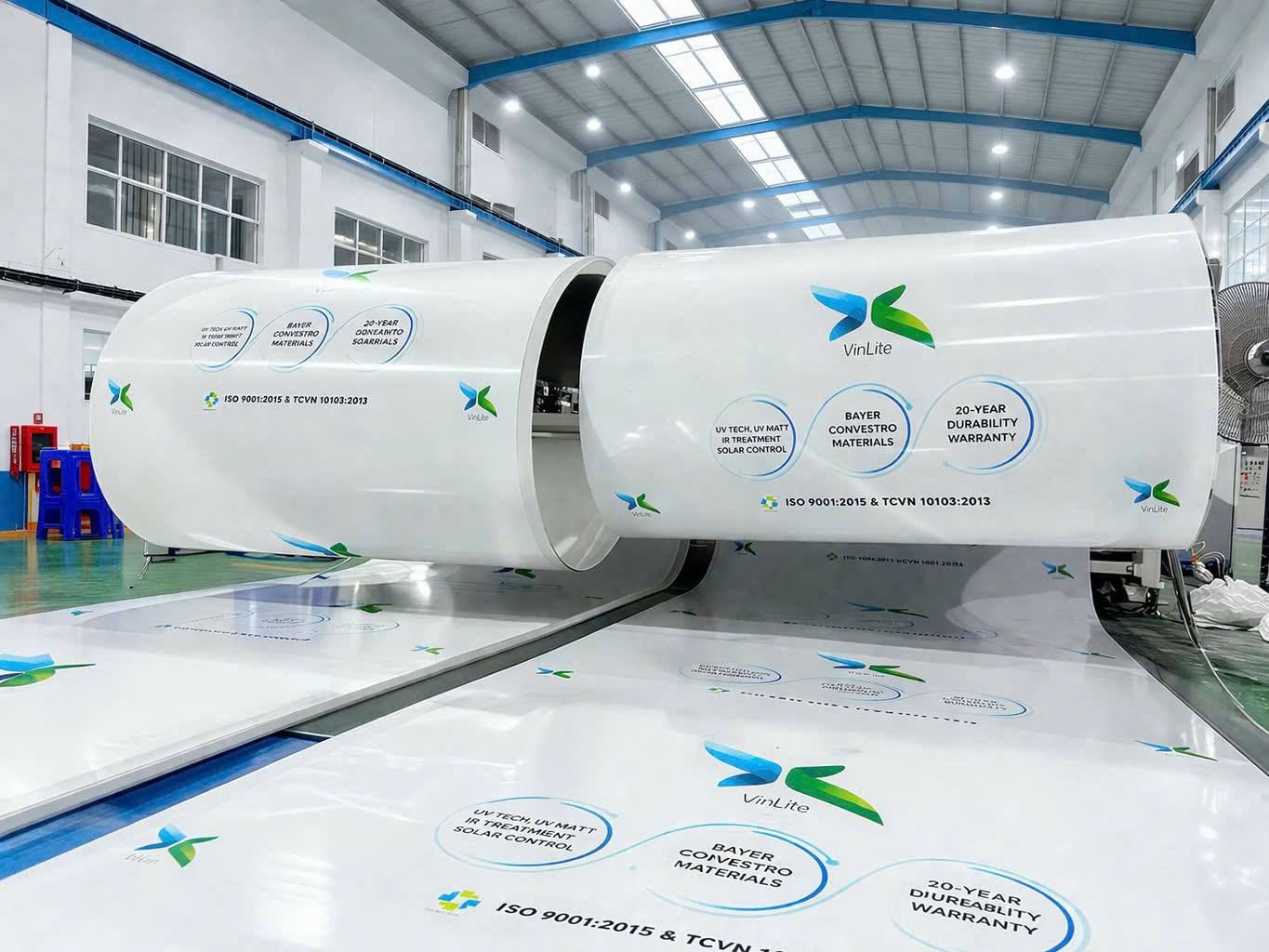 Tấm lợp lấy sáng poly đặc 5mm