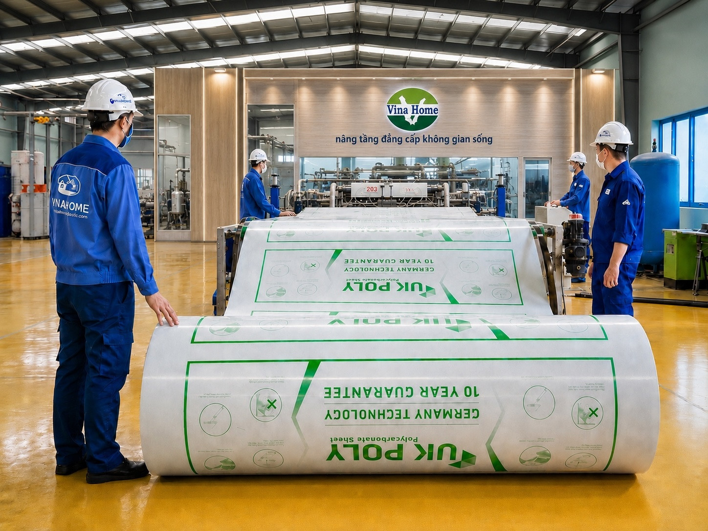 Tấm lợp lấy sáng Uk Poly đặc 6mm