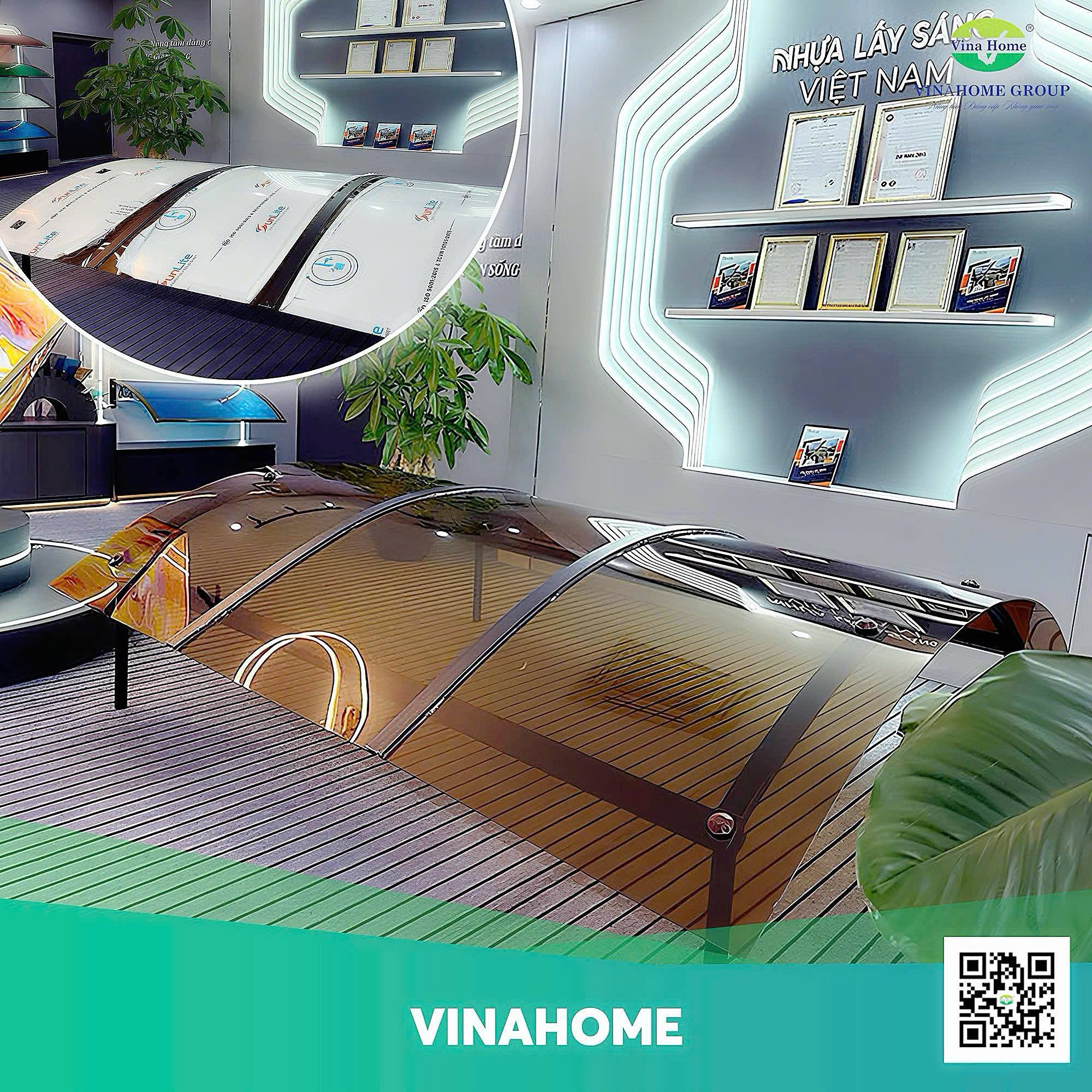 Tấm lợp lấy sáng polycarbonate Vinlite 8mm (ly) đặc