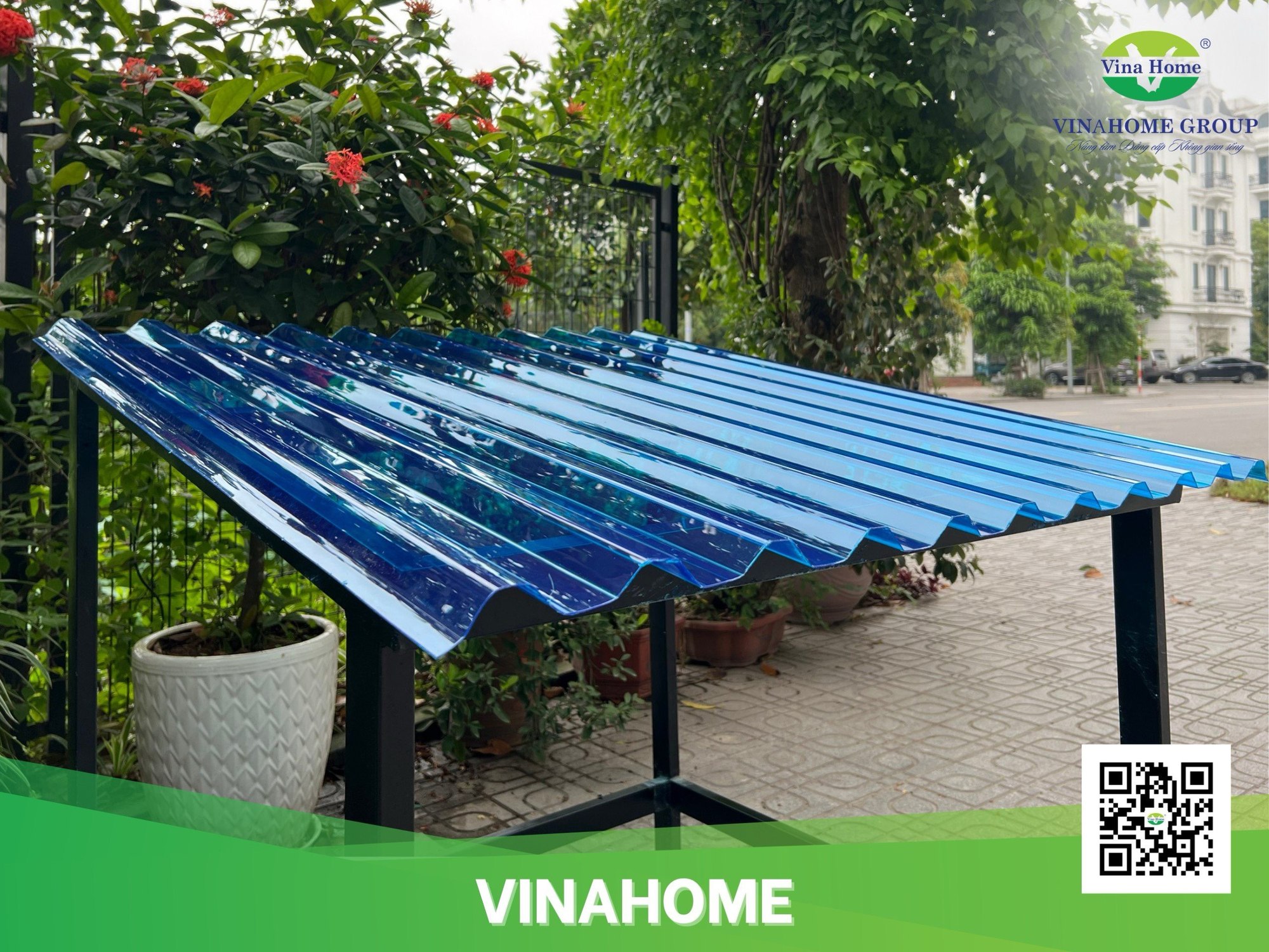 Tấm Lợp Lấy Sáng Poly 9 Sóng tiêu chuẩn