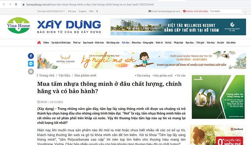 [Xây dựng] Mua tấm nhựa thông minh ở đâu chất lượng, chính hãng và có bảo hành?