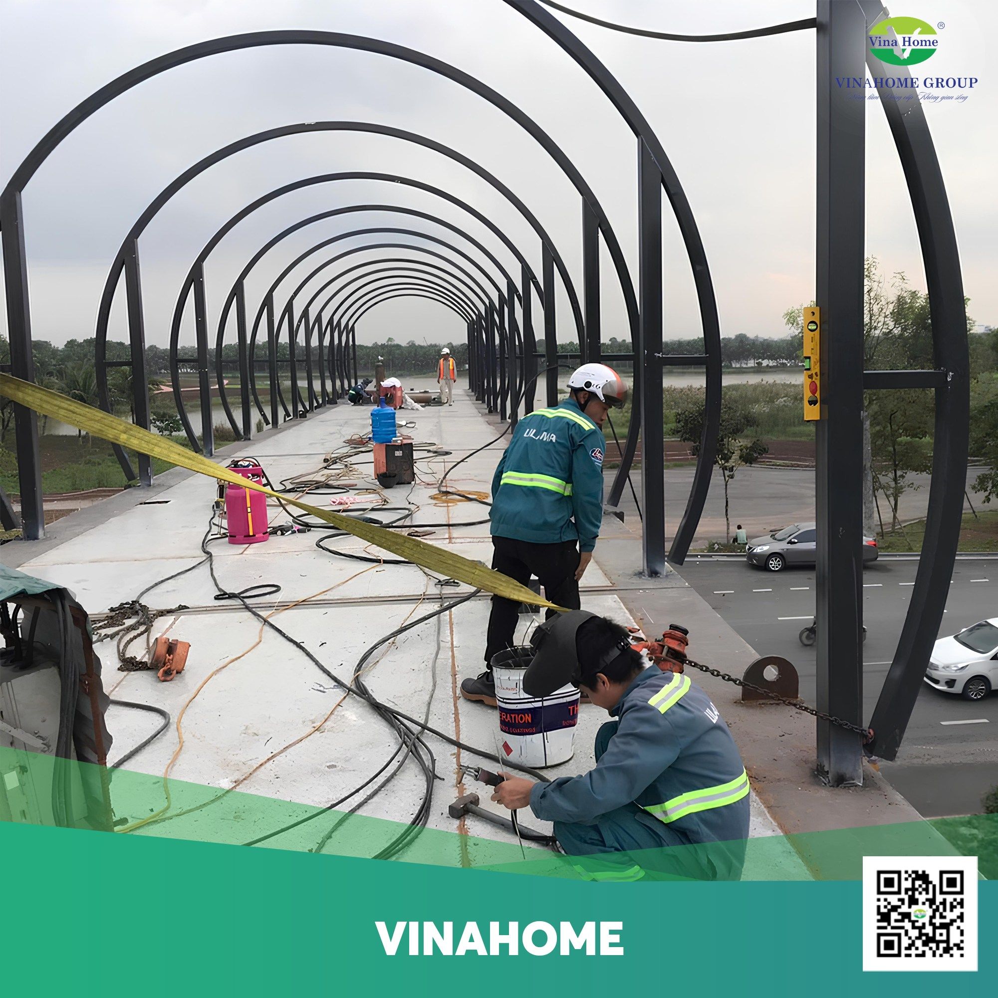Lắp đặt tấm Polycarbonate Vinahome