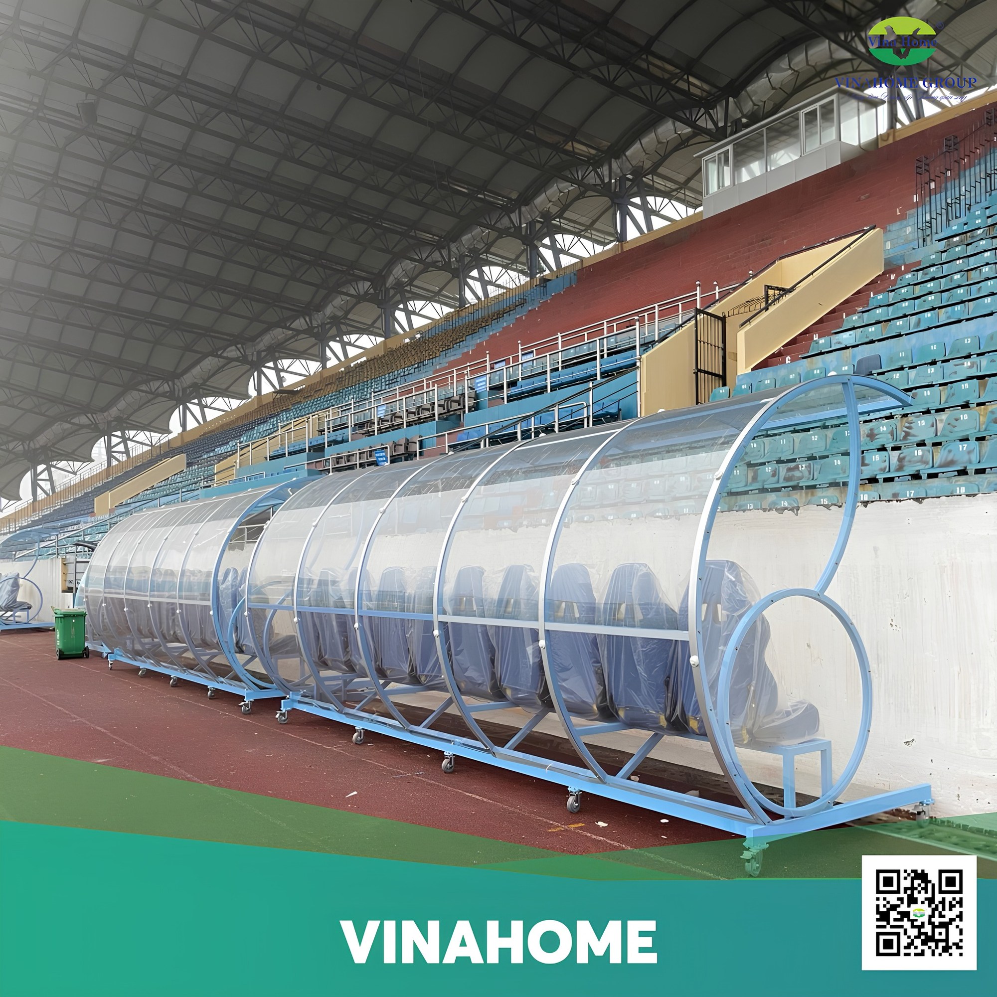 Công trình nhựa Poly màu trắng trong