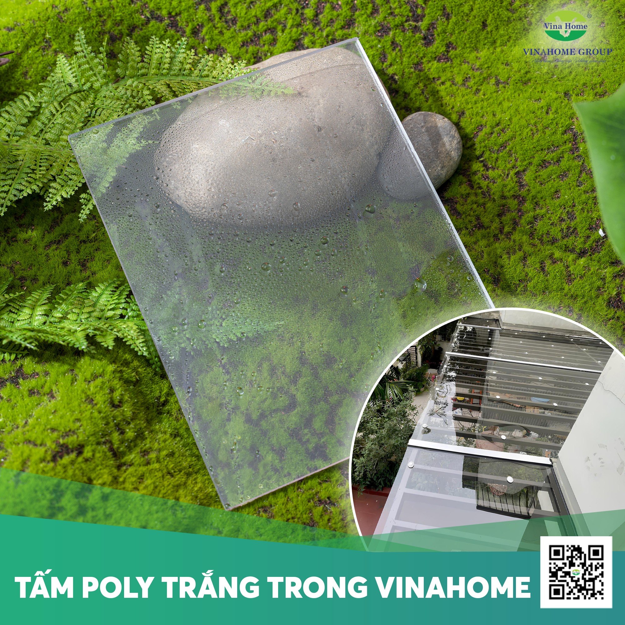 Tấm lợp lấy sáng Poly đặc 20mm cao cấp