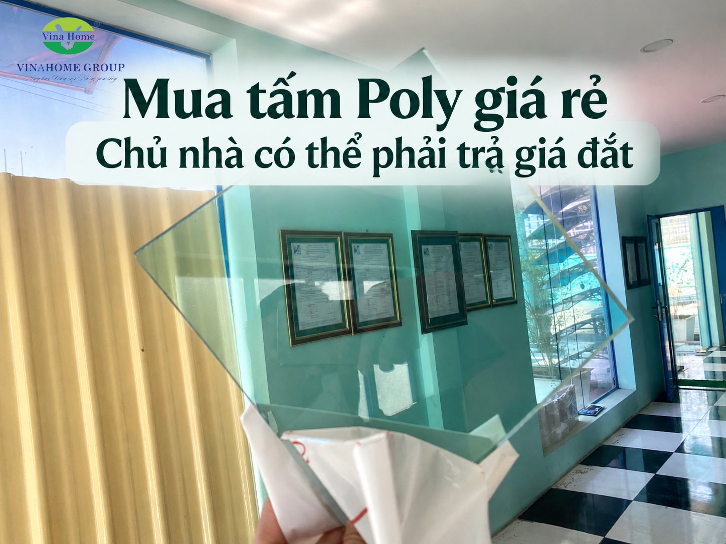 Mua tấm Poly giá rẻ: Những rủi ro về chất lượng và độ bền