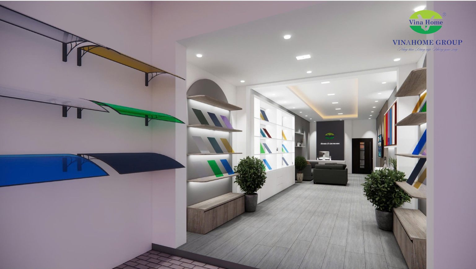Showroom tấm lợp lấy sáng Vinahome tại Quảng Ninh