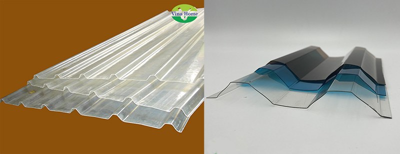 Tôn nhựa lấy sáng loại nào tốt - So sánh tôn Composite & Poly